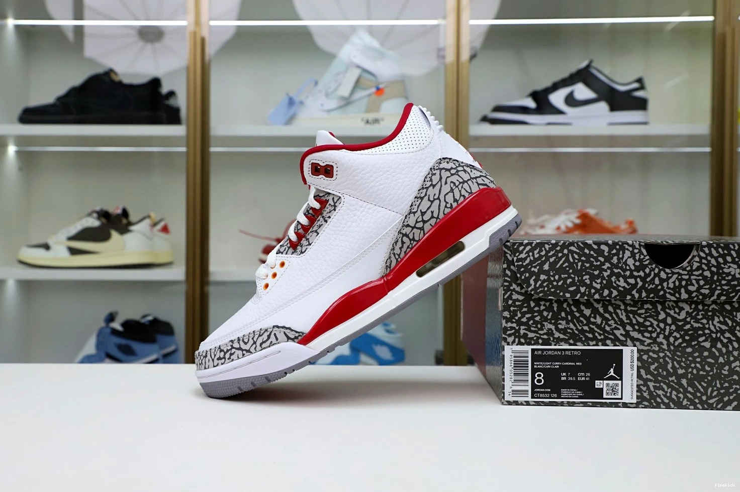 Cardinal 3 Red(CT8532-126） Jordan  Air Retro 0715